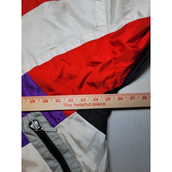 Vintage 90s Tyrolia Ski Jacket Pullover Red White 1/2 Zip Coat Womens Size M VTG - Picture 13 of 14